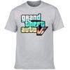2023 Лето Новая Мужская Футболка Grand Theft Auto Gta Игровой Принт Футболка 100% Хлопок Круглый Вырез Топ Уличный С Коротким Рукавом F118 - ...