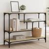 VidaXL Console Table, Sofa End Table with Shelf, Side Table with Legs, Entryway Storage Furniture, Industrial, Oak 838914
