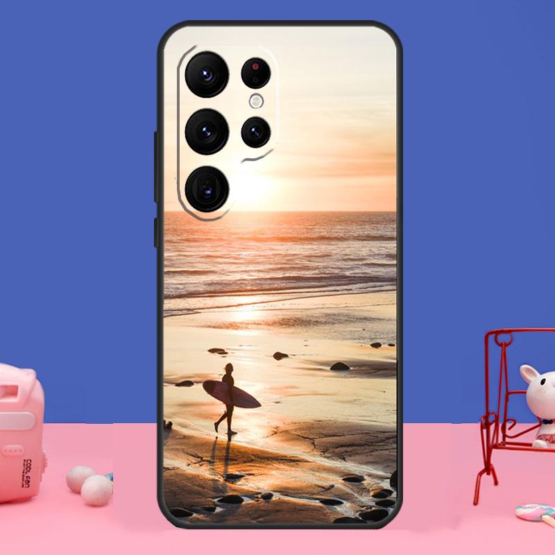 Чехол 'Волна для серфинга' для Samsung Galaxy S24 Ultra S23 S22 S21 S20 FE Note 20 S8 S9 S10 Note 10 Plus