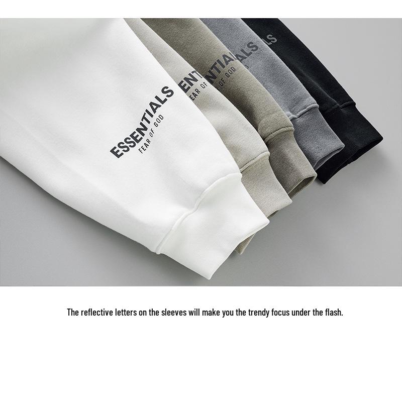 ESSENTIALSZONEFOG Уличная унисекс свободная толстовка с капюшоном