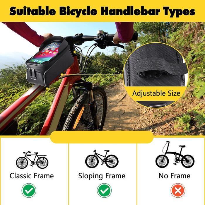 Sacoche Vélo Téléphone Étanche,Sacoche Cadre de vélo extérieur