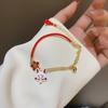 Lady Fun Flower Cartoon Animal Bracelet for Women Cute Fox Jewelry Lucky Bell Gifts for Lovers