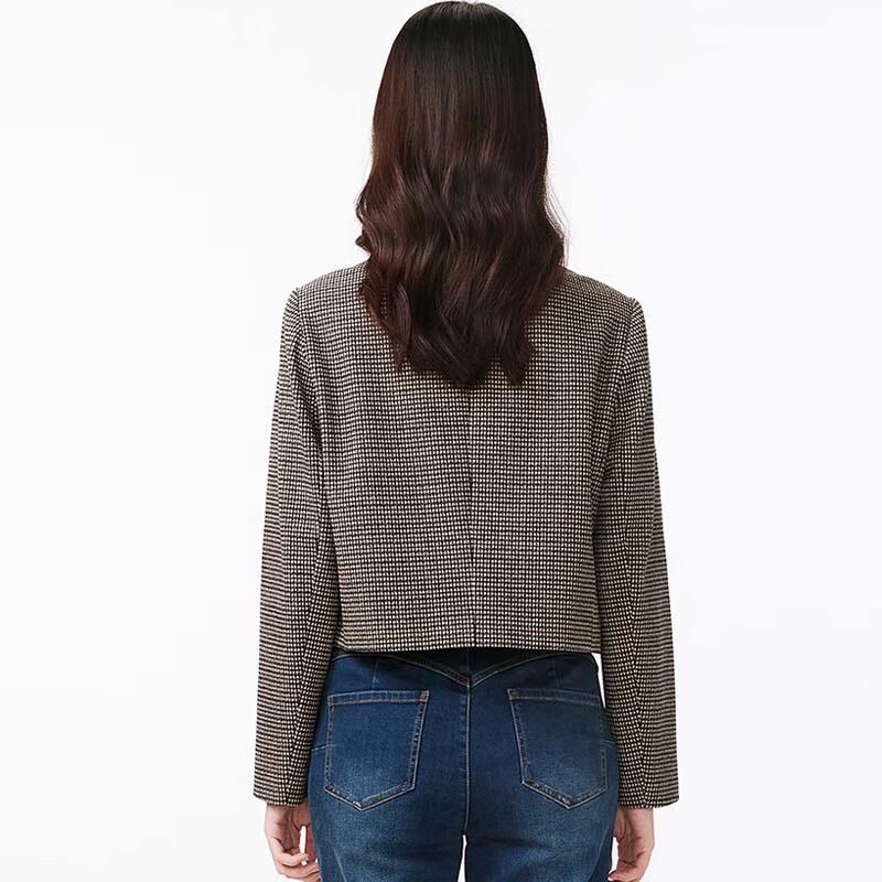 JESSIE Женская элегантная короткая куртка с воротником поло