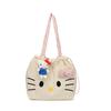 Sanrio Genuine HelloKitty Plush Pendant Cute Kt Cat School Bag Pendant Keychain Doll Present