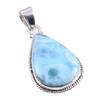 Подвеска из стерлингового серебра 925 пробы с драгоценным камнем Natural Republic Larimar 1,50'' R3E01