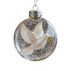 Snow Sphere Hanging Ornament Christmas Snow Scene Angel Ornament Clear Xmas Ball Decoration for Christmas Tree Home Winter Holiday Party