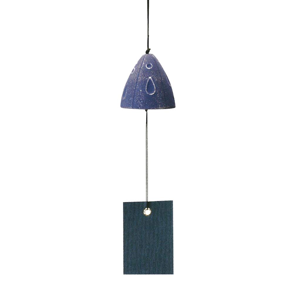 Iwachu Wind Chime Shower Blue Nanbu Ironware 27168 Silver/Purple 5×(ЧАС)5см