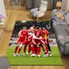 Union Berlin Players Flannel Printed Carpet, Home Sofa Decoration for Living Room & Bedroom, Non‑Slip Play Flannel Floor Mat for Game Room