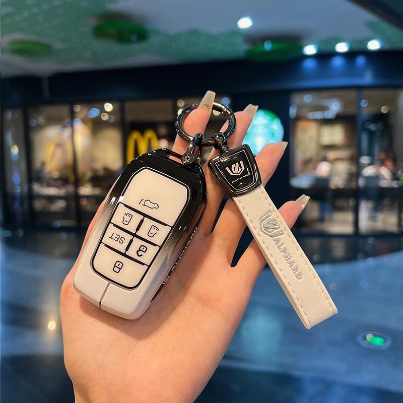 S3 Sienna Key Case 5 6 Button Hybrid Vehicles Alphard Land Cruiser 200 Key Cover Fob Holder Keyring JH3