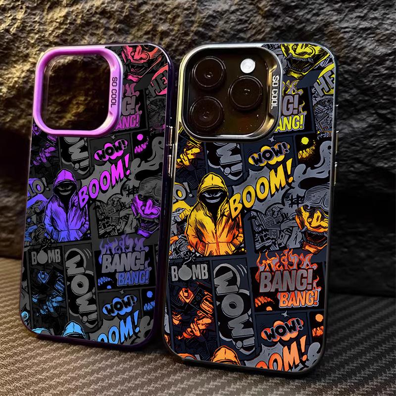 Модный чехол-бампер с граффити для Xiaomi Redmi Note 14 13 12 11 Pro Plus 4G 5G 12S 11S 10S 10 9 9S 12C 13C 14C A3 A4