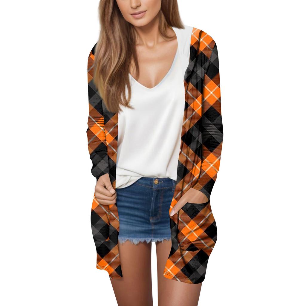 Женская модная повседневная кардиган-куртка с длинным рукавом и капюшоном средней длины