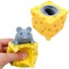 Реалистичная сырная мышь, сжимающаяся игрушка, медленно восстанавливающий форму мячик-антистресс для студентов и офисных работников