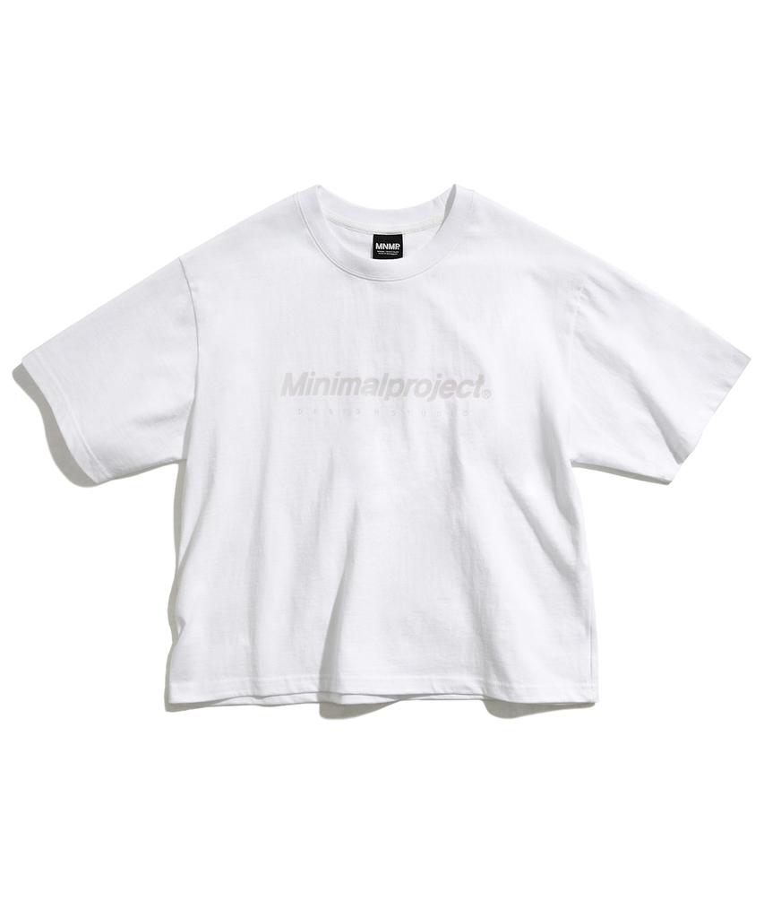 MINIMALPROJECT Signature Silicone Logo Crop Short Sleeve T-Shirt Mst160C [White]