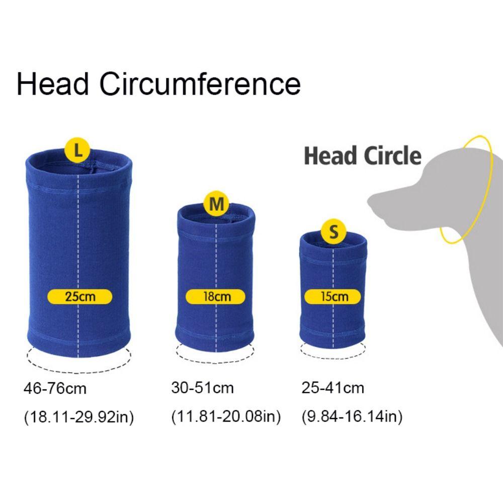 Elastic Dog Soothing Head Cover Noise-Proof Dog Head Sleeve  for Prevent Barking