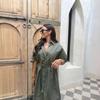 Women's Shirt Collar Short Sleeve Loose Fit Waist Tie Solid Color Shirt Dress