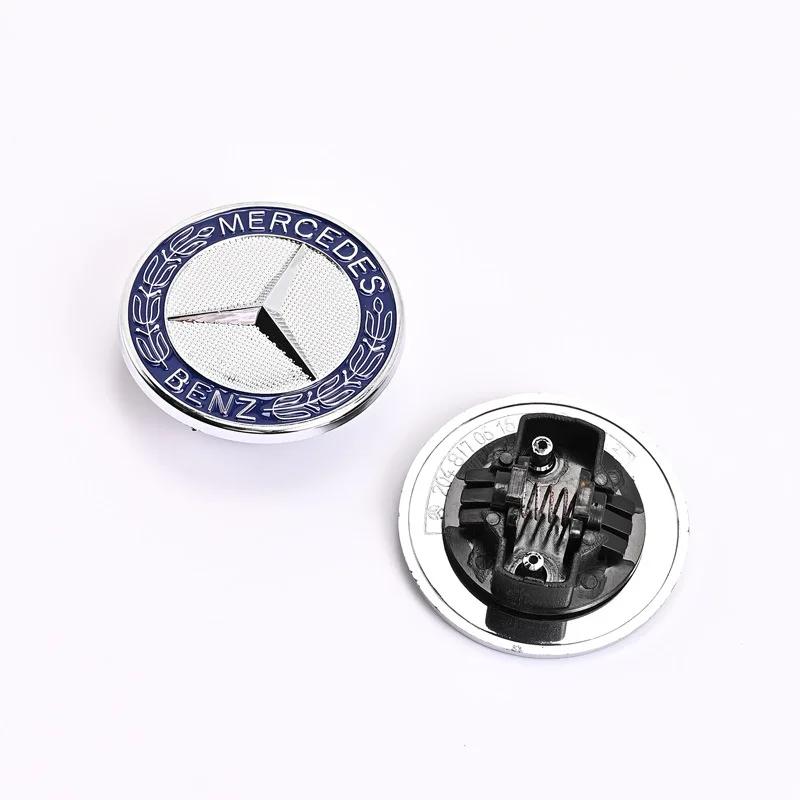 Эмблема на капот автомобиля 57 мм, значок, наклейки на эмблему капота для Mercedes Benz Brabus AMG W124 W140 W163 W202 W203 W204 W210 W211 W205