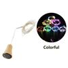 Solar Wine Bottle String Light 2M 20LEDs Copper Wire Fairy Lights Cork Shape Christmas Lamp for Wedding Party Garden Decor