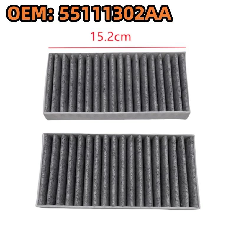55111302AA Cabin Filter For Jeep Wrangler III (JK) 2.8 CRD/3.6 V6/3.8 Model 2007-2010 2011 2012 2013 2014-2019 55111302AA