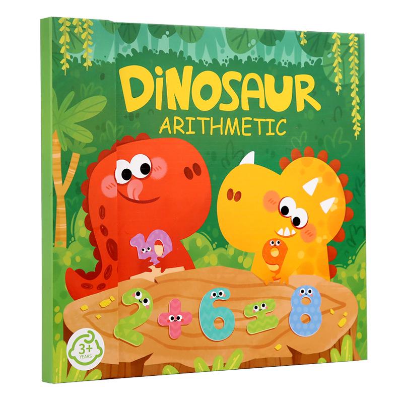 Children's Math Educational Toy: Kindergarten Addition & Subtraction Fraction Board with Ten-Frame for Number Decomposition