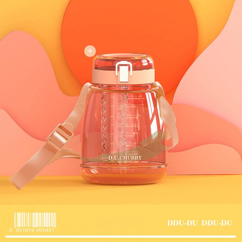 1300 мл пластиковая большая чашка для живота, чашка для занятий спортом на открытом воздухе, большой емкости с соломинкой и ручкой, портативная спортивная бутылка