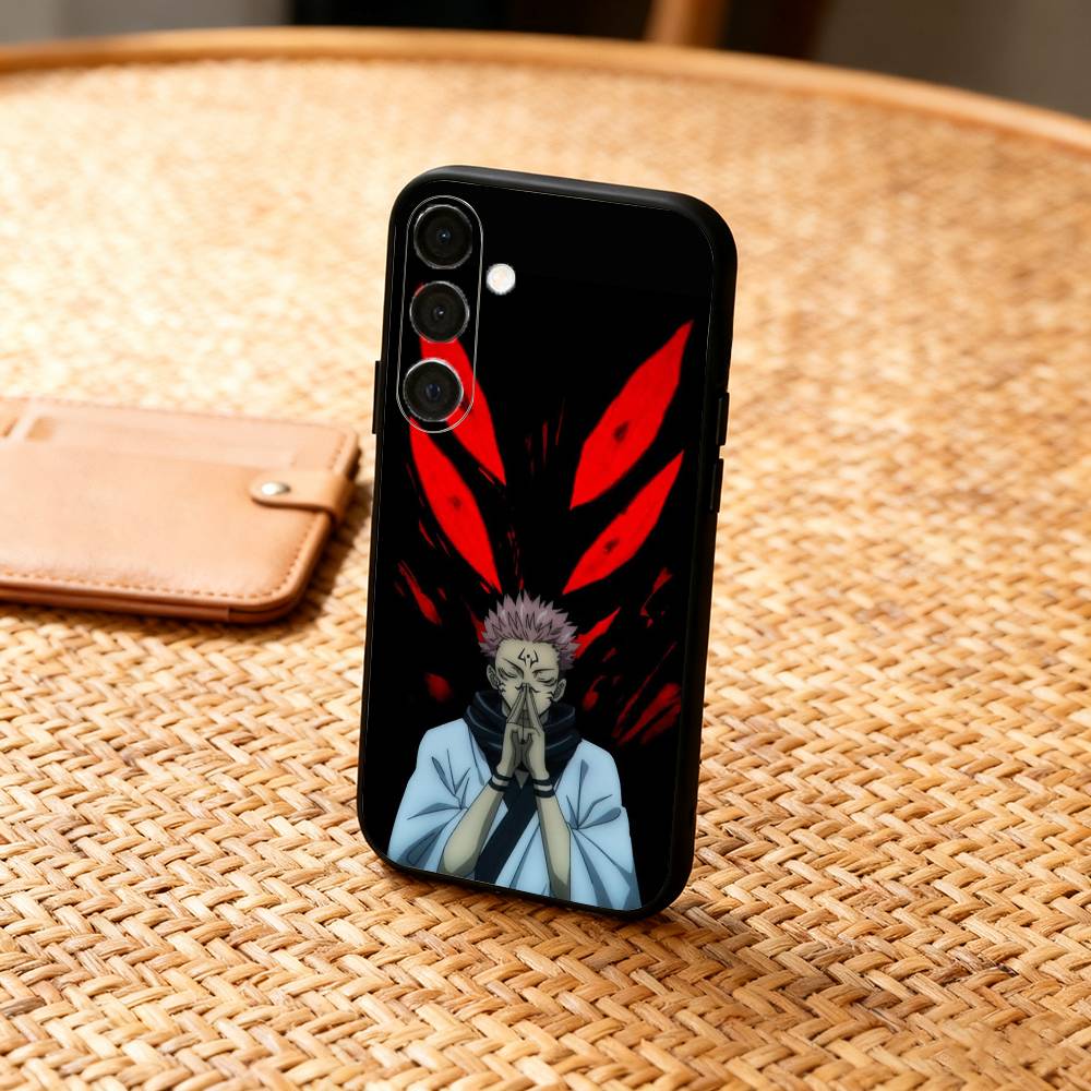 J-Jujutsu K-Kaisen Годжо Сукуна Чехол для телефона для Samsung A73,72,71,53,52,51,22,91,80, Мягкий черный чехол