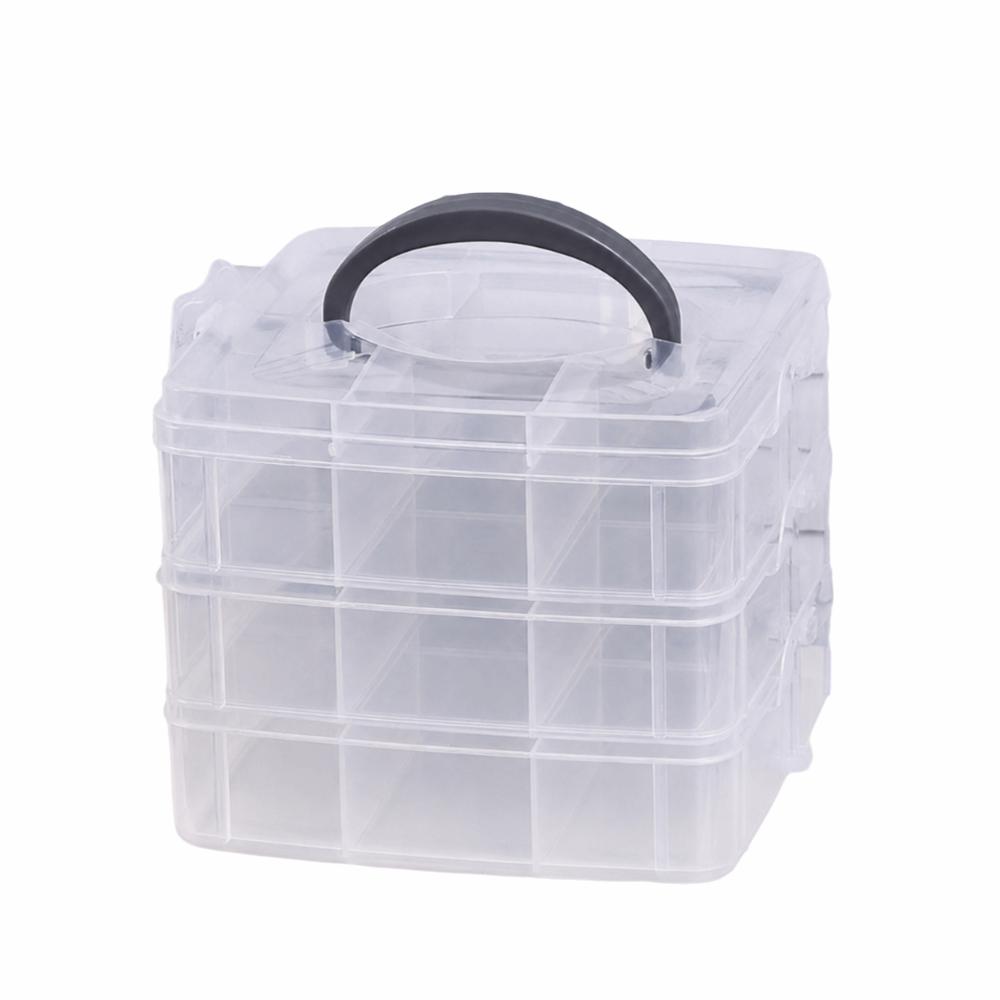 Large Capacity Toy Car Display Shelf Transparent Design Necklace Organizer Case Bead Organizer