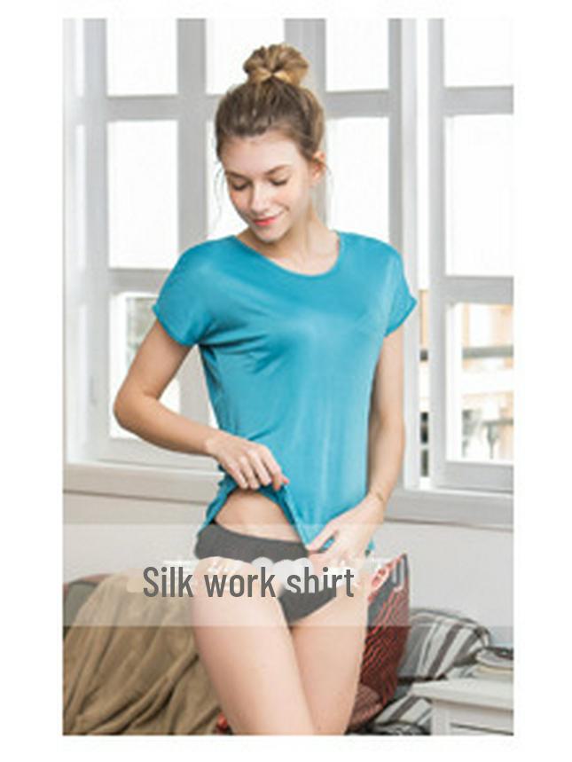 Бюстгальтер из шелка с треугольными чашками для женщин - легкий шелковичный атлас без содержания стали