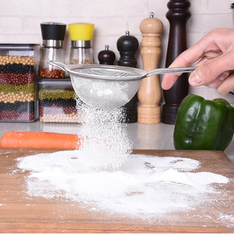 Wire Fine Mesh High Quality Stainless Steel 1PC Strainer Sieve Kitchen Tools 8Sizes Oil Strainer DIY Colanders Flour Sifter Beads