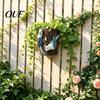Weatherproof Patio Yard Art Parrot Wall Planter, Wall-Mounted Tree Stump Hanging Plant Pot, Resin Living Room Ornament Tropical Bird Flowerpot