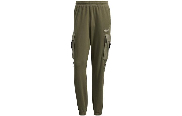 Adidas Originals Knitted Sweatpants Men's Green Moderate Cargo Pants HC0369