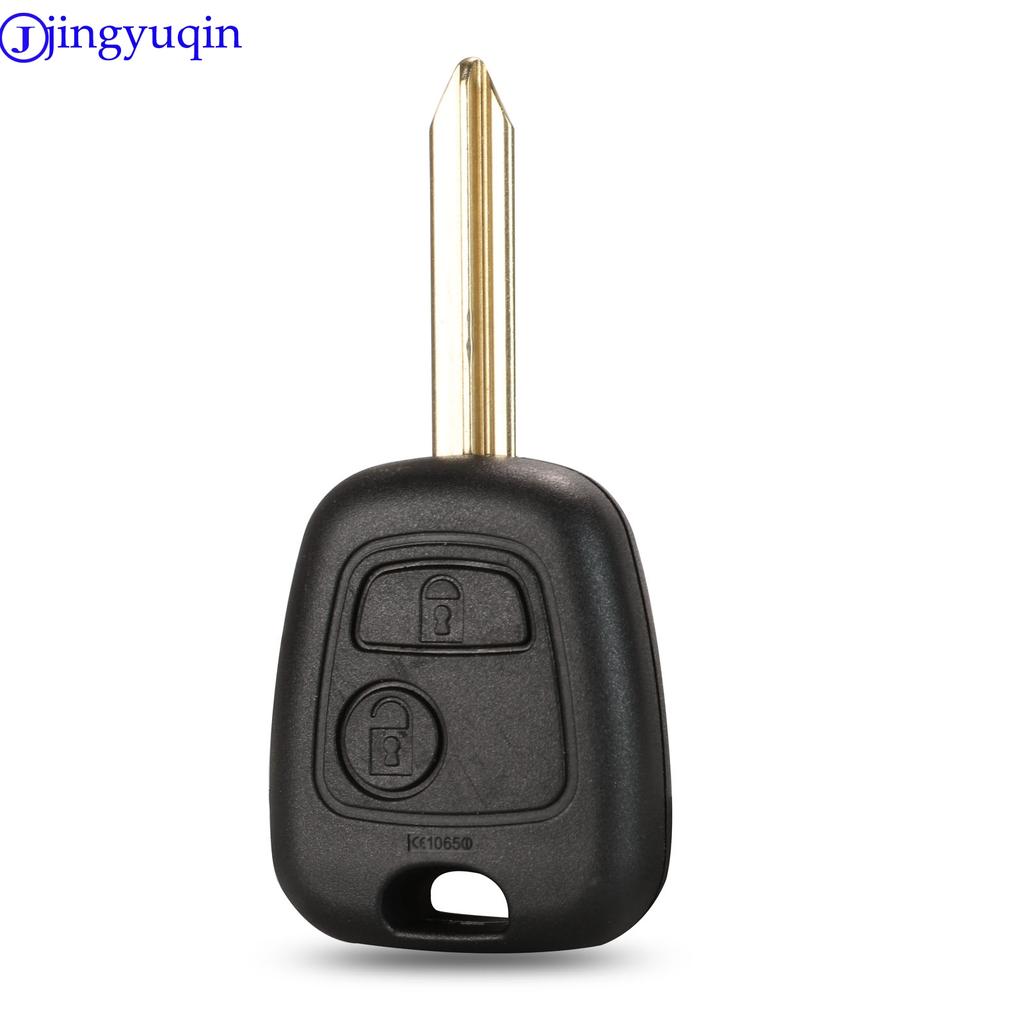 Jingyuqin 2 Buttons Remote Car Key Shell Case Fob For Peugeot Partner Expert Boxer SX9 Blade For CITROEN C2 / C3 Pluriel