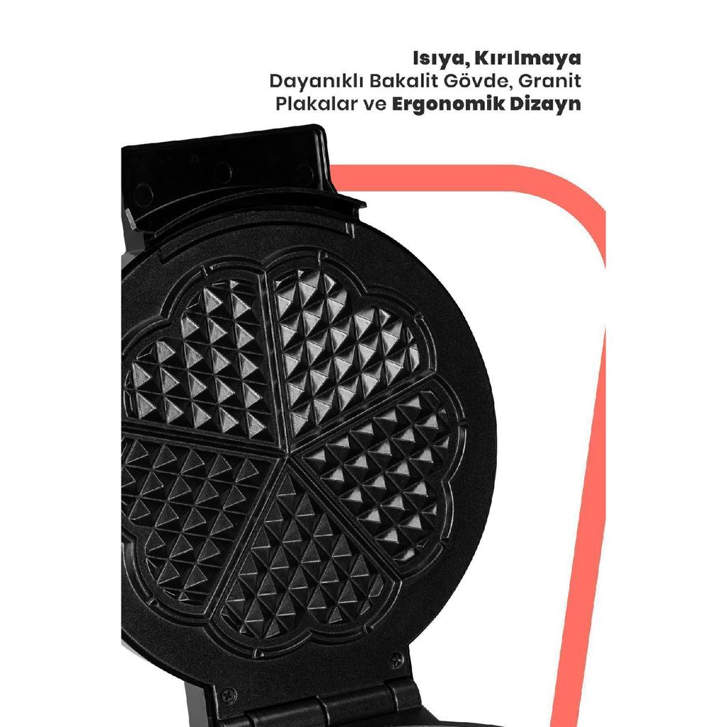 Jelly Inox 1000 Watt Overheating Resistant Waffle Maker With Deep Plate Preventing Overflow