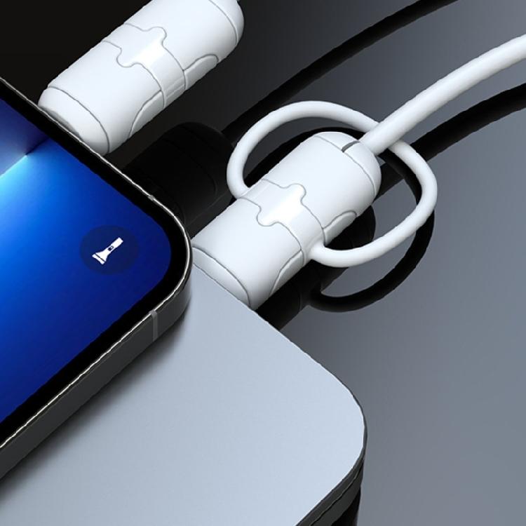 1 шт. Защита для кабеля Мягкий силиконовый чехол для телефона Защита USB-кабеля для зарядки