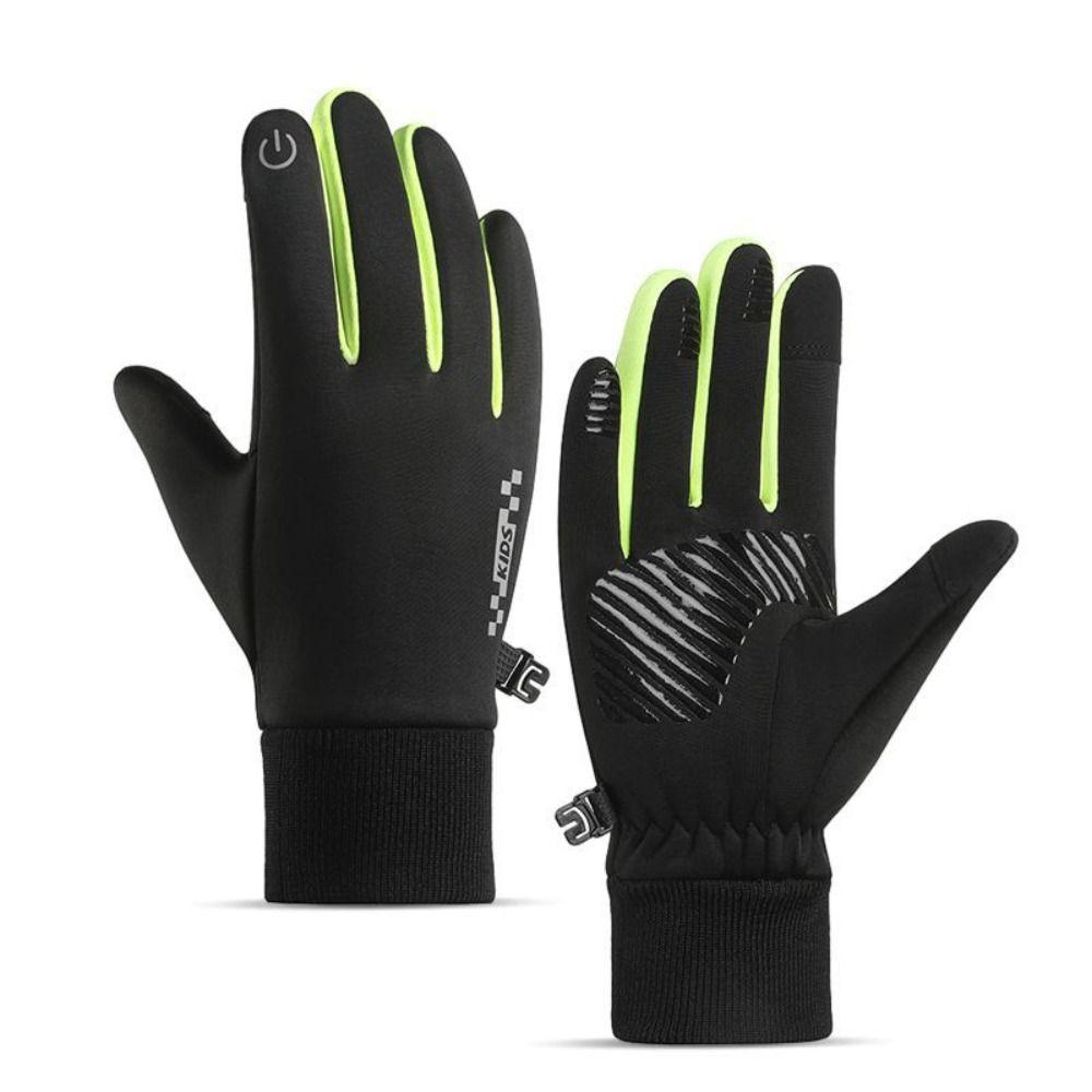Kids Warm Gloves Non-slip Bicycle Sports Mittens Autumn Winter