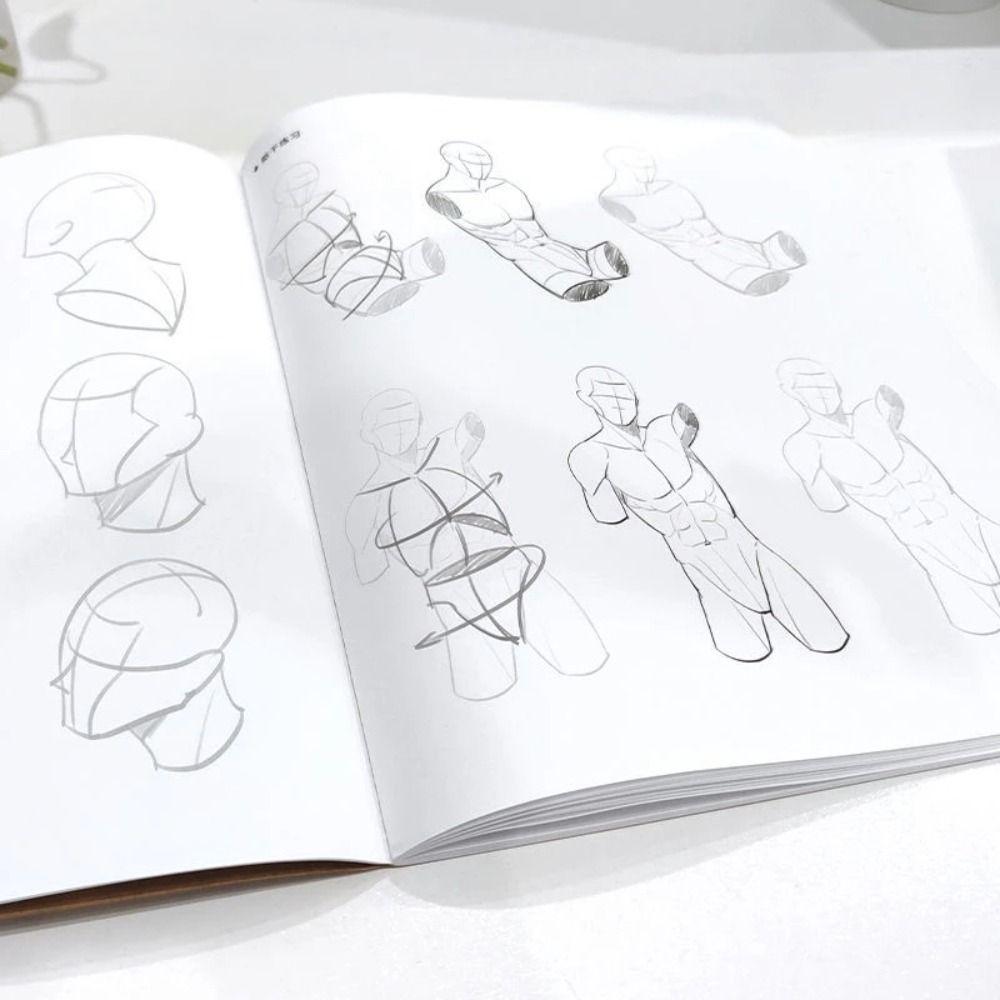 Art Copy Practice Book Hand Painted Tutorial Books Art Tracing Sketch Line Draft Practice Books