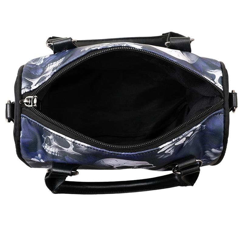 Женская сумка Boston, сумка Oxford, большая вместимость, сумка через плечо с принтом панк-черепов, женственная, брендовая, высокое качество, новая