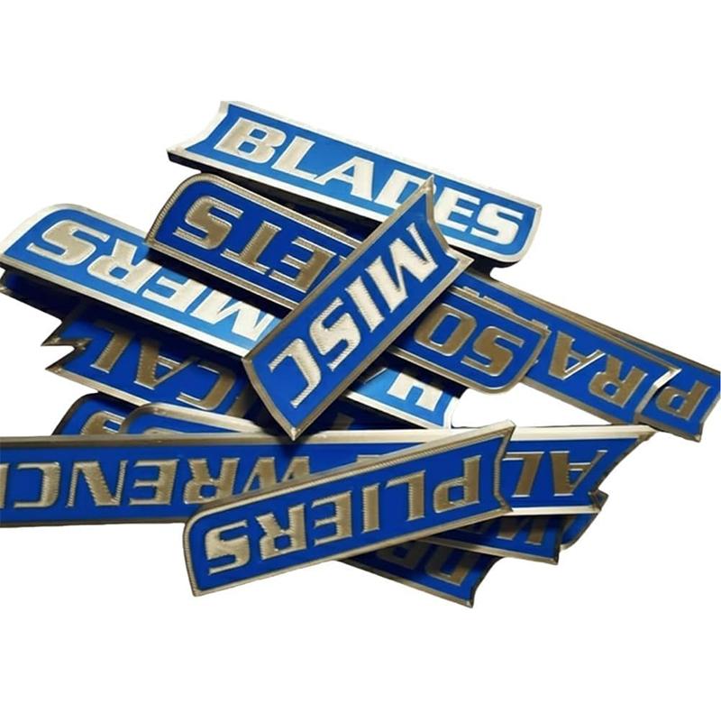 Набор из 12 магнитных наклеек для ящика с инструментами, 3D-печатные наклейки для организации инструментов, многоразовые бирки для стальных ящиков для инструментов, тележек,