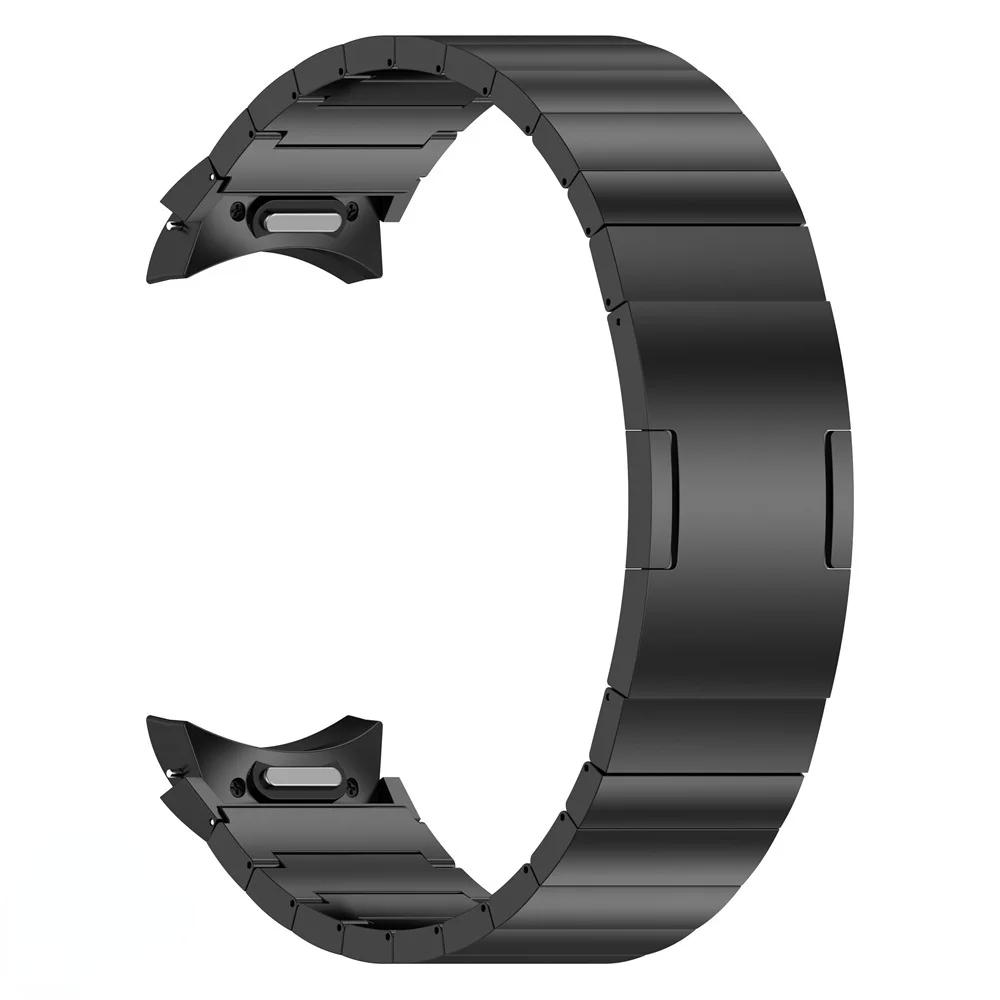 Титановый ремешок без зазоров для Samsung Galaxy Watch 7 6 5 4 44мм 40мм Металлический ремешок Quick Fit для Galaxy 4 6 Classic 5Pro 45мм Браслет