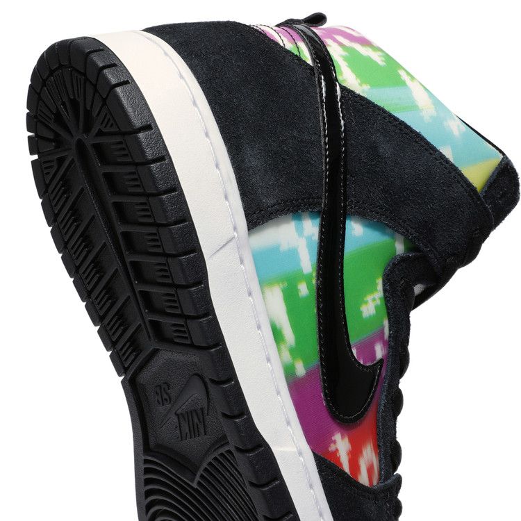Мужские кроссовки Nike SB Dunk High TV Signal Черный/Мульти