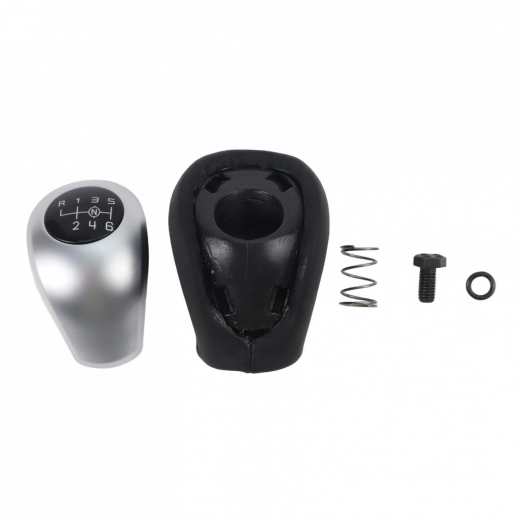 Dust-Proof Design 6 Speed Manual Knob ABS Gear Knob Leather Gear Knob