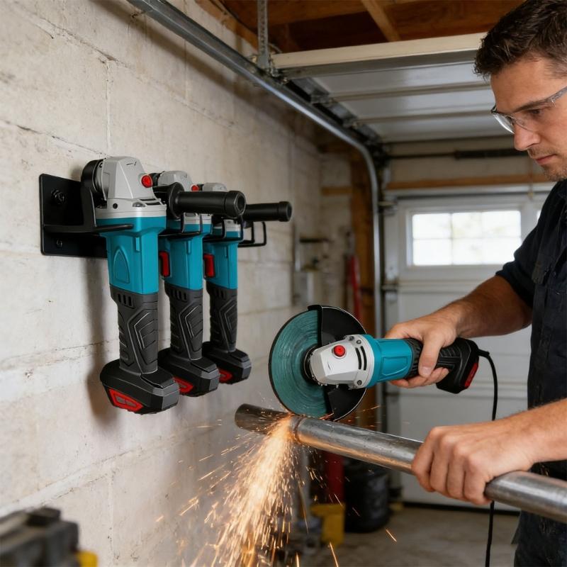 4PCS Steel Angle Machine Wall Mounts For Safe Storage Of Cutting And Polishing Equipment