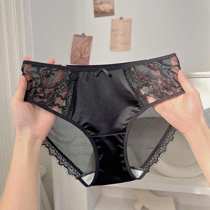 Женское нижнее белье в стиле Pure Desire, новое кружевное сексуальное женское белье с бантом, милые и удобные трусики