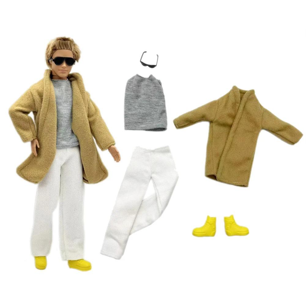 1 Set Ken Cloth Handmade Handsome Doll Accessories Casual Wear Suit for 30cm 12inch Ken Doll Suit Kids Gift