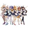 NEKOPARA Шокола Ваниль Азуки Кокос Корица Платье горничной Японское аниме ПВХ Фигурка-игрушка Игровой коллекционный модель кукла