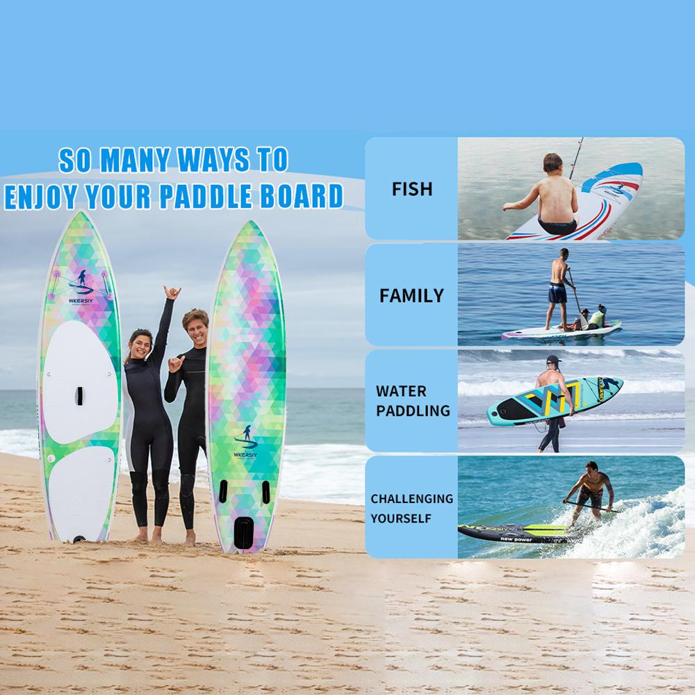 320cm Inflatable Stand Up Paddle Board SUP Board with Removable Fin for Adults/ Kids