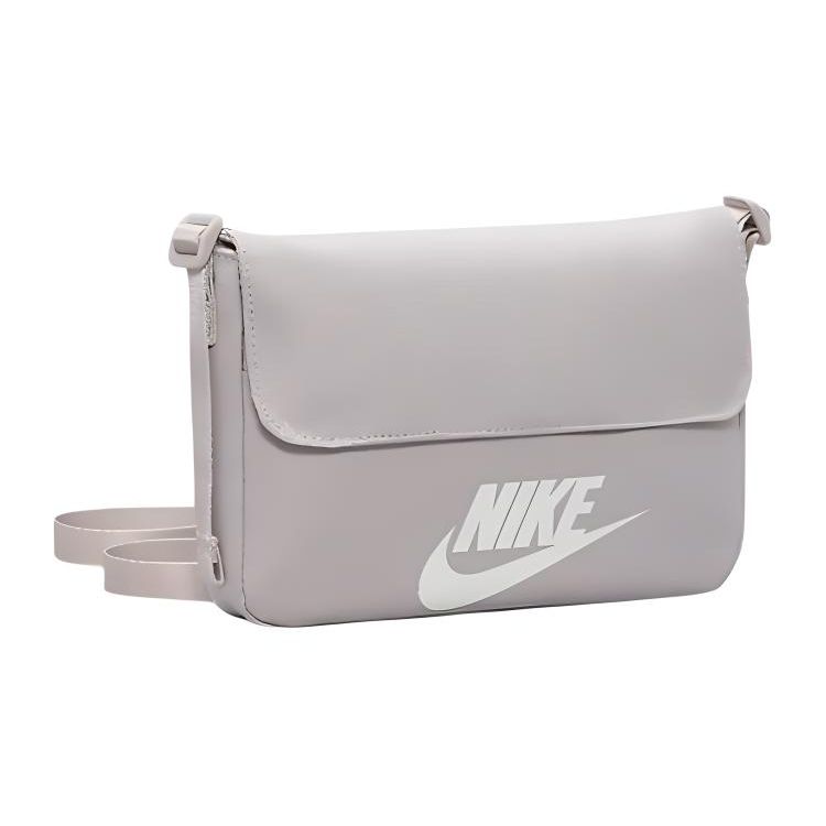 Nike Sportswear Futura 365 Casual Classic Versatile Fabric Crossbody Shoulder Bag Women Bags Gray Purple White CW9300019
