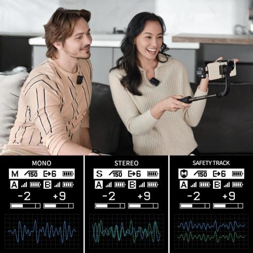 Saramonic Blink500B2+ Wireless Lavalier Microphone for iPhone and Android Type-C Smartphone Cameras, 492-Foot Range, 20-Hour Battery Life, Clip-on Wir