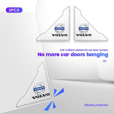 2 шт. Наклейки-защитные уголки на двери автомобиля Декор Для XC60 XC40 V60 V40 XC90 XC70 V50 S60 V70 S90 Olestar AWD S80 V90 C40