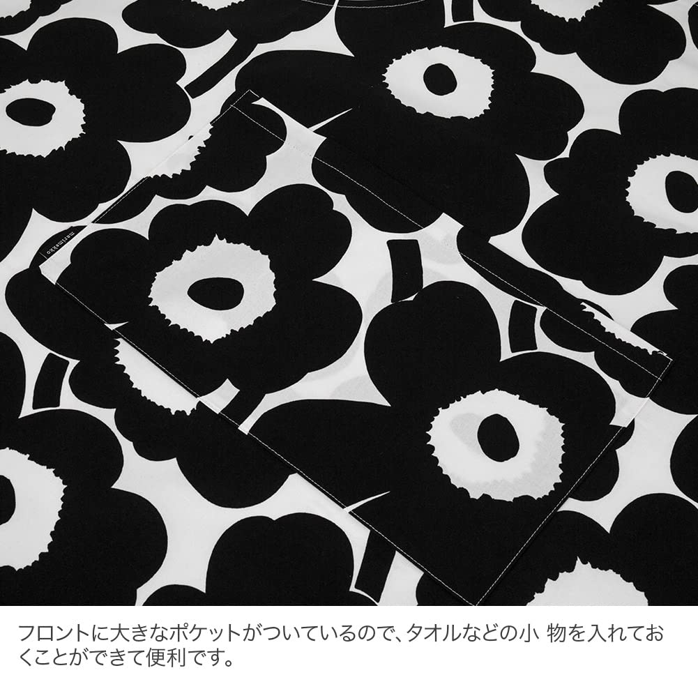 Marimekko Apron 064161-190 White/Black Aprons PIENI UNIKKO White, Black, Nordic, Stylish, Cute [Parallel Import]