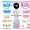 Gender Reveal Party Supplies Baby 36 Boy Girl Balloon Printed Gender Reveal Balloon Set